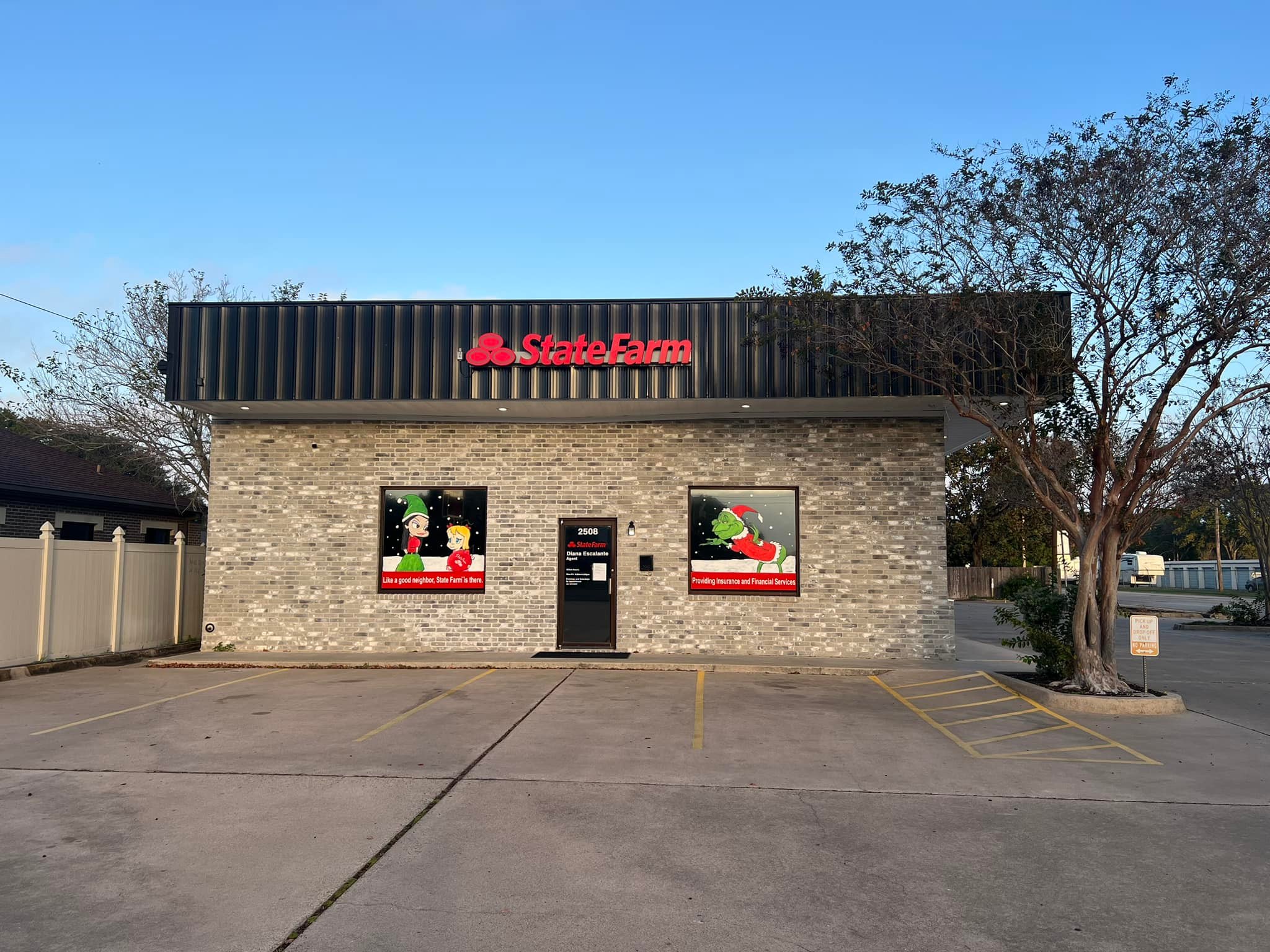 State Farm office brick building